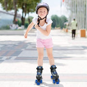 Nattork Roller Skates for Kids Boys Girls, 4 Size Adjustable Rollerskates with Light Up Wheels for Children Beginners for Outdoor Indoor