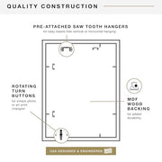 MCS Studio Gallery Poster Frame, 18x24, Black Woodgrain, 1-Pack | Studio Gallery Poster Frame For Photos & Art Prints, 18x24 Inch, Black Woodgrain Engineered Wood, 1-Pack