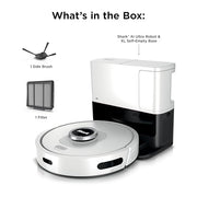 Shark AI Ultra Robot Vacuum, 60-Day Self-Emptying Base, Black, AV2511AE | Matrix Clean Navigation for Carpet, Hard Floors & Pet Hair, HEPA, Powerful Suction, Anti-Hair Wrap, LiDAR Mapping, Wi-Fi