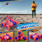 Excitobo Remote Control Car,RC Cars Boys Toys for 3 4 5 6 7 8 9 10 11 12 Year Old Boy Double Sided 360°Flip 4WD Rechargeable Drift RC Race Car Birthday Gifts Easter Basket Stuffers for Kids Age 3-12