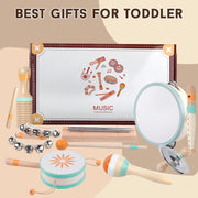 Toddlers Musical Instruments-Baby Montessori Wooden Toys for 18 Month+ | Kids Percussion Instruments Musical Toy for Preschool Kids,Christmas Birthday Gift for Baby Boys Girls