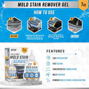 ACTIVE Mold Stain Remover Gel Cleaner Heavy Duty Stain Cleaner for Front Loader Washing Machine Seal, Bathroom Grout, Shower, Caulk - Front Load Washer Cleaning Solution - 7 Fl Oz