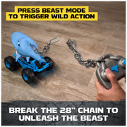Monster Jam Chomping Megalodon RC Toy Monster Truck, 1:15 Scale | Remote Control Truck Toy, Chomping Action with Wheelies & Spins, Easy to Use Remote, Pretend Play Gifts for Kids Ages 4+