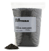 Old Potters Wildlife Black Oil Sunflower Seeds, 12 lbs | For Birds and Wildlife, Non-GMO, USA Grown on Small Farms