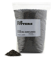 Old Potters Wildlife Black Oil Sunflower Seeds, 12 lbs | For Birds and Wildlife, Non-GMO, USA Grown on Small Farms