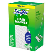 Swiffer Sweep + Mop, Dry Pads Refill, Floor Cleaner for Dirt, Dust, Hair, Cleaning Cloths for Mopping Home, Bathroom, Kitchen, Dust Mop, Floor Duster, Unscented, 52ct