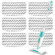 6 Pack Steam Mop Replacement Pads Compatible with Shark Steam Mops | Fit for S1000/S1000A/S1000C/S1000WM/S1001C, Floor Steamer Pads Washable, Reusable Microfiber Cleaner Pads