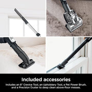 Shark Rotator Lift-Away Vacuum, DuoClean PowerFins, Dark Grey, LA555 | Self-Cleaning Brushroll, Odor Neutralizer, Lift-Away ADV, HEPA Filter, LED Headlights, Swivel Steering, Pet Tools Included