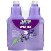 Swiffer WetJet Multi-Purpose Floor Cleaner Solution with Febreze Refill, Hardwood Floor Cleaner, Lavender Scent, 1.25 Liter -42.2 Fl Oz (Pack of 2)