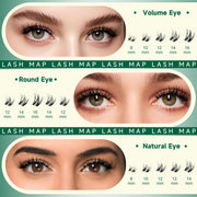 KEYYOU Flora Lash Clusters D Curl Wispy Flaunt Eyelash Extensions F01
