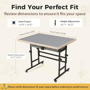 BuilderButler Puzzle Table 1500 Pieces with Wheels, Drawers & Cover, 33.58"x24.92" Adjustable Height & 45° Tilting Jigsaw Board for Adults, Also Ideal as Fuse Beads Table