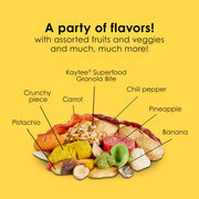 Kaytee Fiesta Parrot Food for Large Birds, 2.5 Pounds | Fun feeding. Bird food with fruits, veggies, grains. Bird seeds, shapes and textures for natural foraging