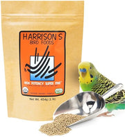 Harrison's Bird Foods High Potency, Certified Organic Diet 1lb | Vet Developed Non-Gmo For Conversion, Breeding, Weaning Or Special Needs. Canaries, Finches, Budgies And Other Small Parrots