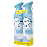 Febreze Air Mist, Air Freshener Spray, Odor Fighting Room Spray, Deodorizer for Home Bathroom Kitchen Office Apartment Dorm Room Classroom, Linen & Sky Scent, 8.1oz (Pack of 2)