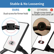 STWWO Hand Towel Holder for Bathroom, Adhesive Round Towel Ring, Black | for Bath RV Kitchen, Self Adhesive No Drill Hole, Easy to Install