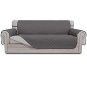 Easy-Going Reversible Couch Cover, 3 Cushion Sofa, Large, Gray/Light Gray | Machine Washable Slipcover For Dogs, Water Resistant Furniture Mat For Living Room, Non-Slip Sofa Cover, Pet Friendly