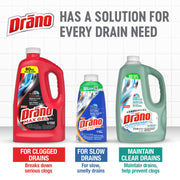 Drano Max Gel Drain Clog Remover & Cleaner, Safe for All Pipes, 80oz 2-Pack