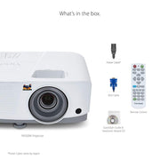 ViewSonic PA503W 4000 Lumens WXGA DLP Projector, High Brightness HDMI | Vertical Keystone, Optical Zoom, 120Hz, Low Latency, VGA, USB, Ceiling Mount, Classroom, Business, Presentation, Large Screen