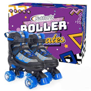 Nattork Roller Skates for Kids Boys Girls, 4 Size Adjustable Rollerskates with Light Up Wheels for Children Beginners for Outdoor Indoor