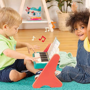 B. toys Wooden Piano, Mini Maestro with Color-Coded Songbook | Wooden piano toy with color-coded keys and songbook featuring 6 classical compositions; 3+ Years