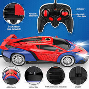 Growsland Remote Control Car for Kids, RC Cars for Boys Kids 1:18 Electric Vehicle Toy Car Hobby Racing Car Toys with Lights & Controller, Birthday Gift for 3 4 5 6 7 8 9 Year Old Boys Girls