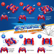 Excitobo Remote Control Car,RC Cars Boys Toys for 3 4 5 6 7 8 9 10 11 12 Year Old Boy Double Sided 360°Flip 4WD Rechargeable Drift RC Race Car Birthday Gifts Easter Basket Stuffers for Kids Age 3-12