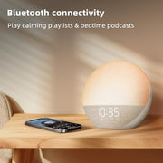 Odokee Sunrise Alarm Clock White Noise Machine: Natural Wake Up Light | Dimmable Clock with Bluetooth Speaker for Bedroom - 25 Sleep Sounds for Baby Adults Kids Putty