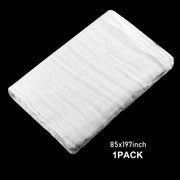 Boao Halloween White Cheesecloth for Craft, 85 x 197 Inch | Cotton Cheese Cloth Roll for Bloody Halloween Indoor Outdoor Decorations, Muslin Gauze Fabric, Netting