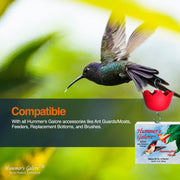 Hummer's Galore Made in USA Hummingbird Food - Ready-to-Mix Hummingbird Nectar, All-Natural Nectar Collector Formula, No Preservatives or Dyes, Makes 64 Ounces (4 Packets Included)