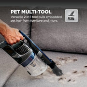 Shark Pet Cordless Stick Vacuum, 40-Min Runtime, Lightweight, Grey, IX141 | Powerful Suction, XL Dust Cup, LED Headlights, Removeable Handheld Vacuum for Carpet & Hard Floors, Crevice & Pet Tool​