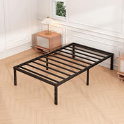 Hafenpo 14 Inch Twin Bed Frame, Under Bed Storage, Black | Sturdy Metal Platform Twin Size, No Box Spring Needed, Heavy Duty, Easy Assembly, Strong Bearing Capacity