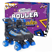 Nattork Roller Skates for Kids Boys Girls, 4 Size Adjustable Rollerskates with Light Up Wheels for Children Beginners for Outdoor Indoor