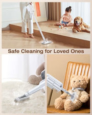Steam Cleaner, 10-in-1 Detachable Handheld Steam Mop for Multi-Surface | 350ml Tank,10s Heat-Up,248°F Steam Cleaner,2-Level Control,Swivel Head for Carpet,Floor,Tiles,BBQ grill,Car Accessories