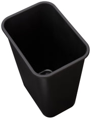 Amazon Basics Rectangular Commercial Office Wastebasket, Easy to Clean, Space-Saving,15.5"L x 11.5"W x 20"H, 10 Gallon, Black