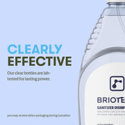 BRIOTECH Sanitizer Disinfectant, Hypochlorous Acid, 32 oz | Kills 99.99% of viruses, bacteria, control mold, eliminates odor, gentle for nursery, play rooms, food contact surfaces