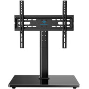 PERLESMITH Universal TV Stand Legs for 32-70 inch TVs to 99lbs with Mount | 8 Height adjustable, Tempered glass base, Fixed, Max VESA 400x400mm, Livingroom & Bedroom, PSTVS04