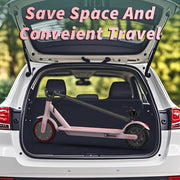 Electric Scooter - 350W/500W Motor, 8.5"/10''Solid Tires, Up to 19/22MPH& 16/21/23Miles Long-Range Portable Commuting Scooter for Adults with Double Braking System
