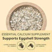 Scratch and Peck Feeds | Oyster Shell Chickens & Ducks | 4 lb Pouch | Essential Calcium Supplement for Eggshell Strength and Hen Health, All Natural, Sustainably Sourced