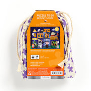 Mudpuppy - Spooky House 36 Piece Puzzle to Go for Kids | Ages 3-5, 4-6, Reusable Pouch For Travel, Postcard Included, Haunted Themed, Family Fun, Screen-Free Play, FSC Certified