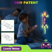 Wall Climbing Gecko RC Toy, Birthday Gifts for Boys 3 4 5 6 7 8+Years Old | Glow in the dark,Low Noise,Stronger suction, Rechargeable toys, Boy Toys for Age 3 Years and Up,Kids Gifts Ages 3-10