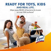 Lysol Disinfecting Wipes, Cleaner, Lemon + Mango + Linen, 80 ct. (4 Pack) | All Purpose Cleaner, Sanitizing, Deodorizing, Apartment Essentials, Back To School Cleaning Supplies, Kitchen & Bathroom Wipe