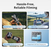 DJI Mini 5 Pro Fly More Combo With DJI RC 2, 1-Inch CMOS | 4K Drone for Beginners With Omnidirectional Obstacle Sensing, ActiveTrack 360°, 225° Gimbal Rotation, 3 Batteries