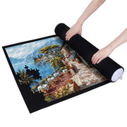 Becko US 1500 Piece Jigsaw Puzzle Mat Roll Up with Drawstring Storage Bag | Felt Rollup Mat for Easy Transport & Storage, Portable Puzzle Board, Puzzles Saver Keeper for Puzzles Up to 1500 Pieces