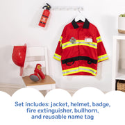Melissa & Doug Fire Chief Role Play Costume Dress-Up Set