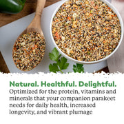 Dr. Harvey's Our Best Parakeet Food, Wholesome Seeds, Nuts, Fruits, and Vegetable Bird Feed for Budgies and Parakeets (4 Pounds/1.81 kg)