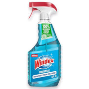 Windex Glass & Window Cleaner Spray Bottle, Original, 23 oz | Streak-Free Shine, Removes Dirt, Smudges & Fingerprints from Glass Tabletops, Windows, Mirrors, Shower Doors & More