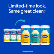 Clorox Disinfecting Wipes Cleaning Variety Pack, 75 Count, 3 Pack | Cleans, Deodorizes and Freshens, Kills 99.9 Percent of Viruses and Bacteria, Bleach Free, Crisp Lemon and Fresh Scent