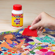 RoseArt Jigsaw Puzzle Glue with Applicator - Saves, Laminates and Preserves Finished Jigsaw Puzzles - Easy to Apply, Dries Quick, Clear & Bright