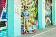 Razor A5 Lux Kick Scooter for Kids Ages 8+ - 8" Urethane Wheels, Anodized Finish Featuring Bold Colors and Graphics, for Riders up to 220 lbs