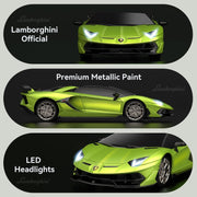 AEROQUEST 1:24 Lamborghini Remote Control Car （Aventador SVJ-Green） | Officially Licensed,Birthday Gift,Toys for ages 3-8,Electric Sport Racing,front-light ,2.4GHz-supports multi-play